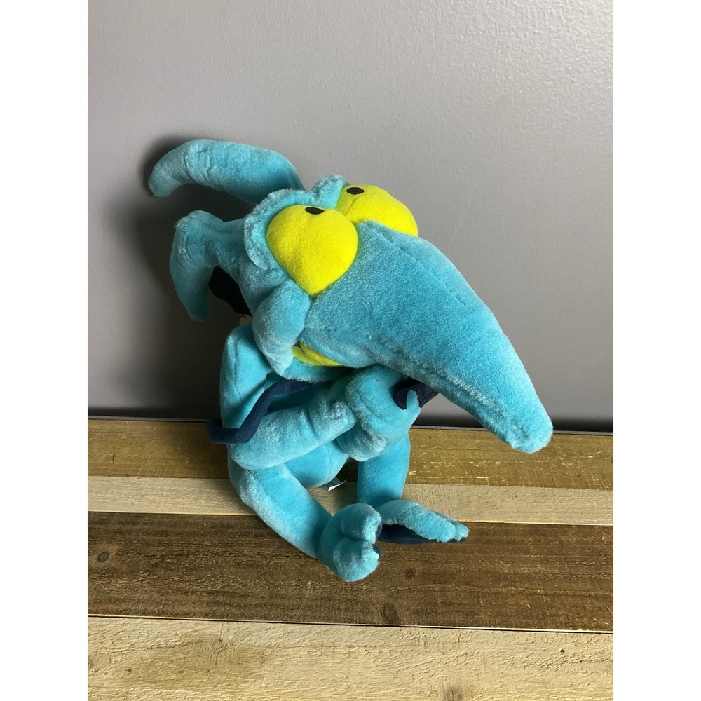 Vintage Disney Disneyland Hercules Blue Panic Plush 13"' NWT